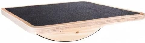 image:imageStrongTek Professional Wooden Balance Board Rocker Board Wood Standing Desk Accessory Balancing Board for Under Desk Anti Slip Roller Core Strength Stability Office Wobble BoardsStandardBasic