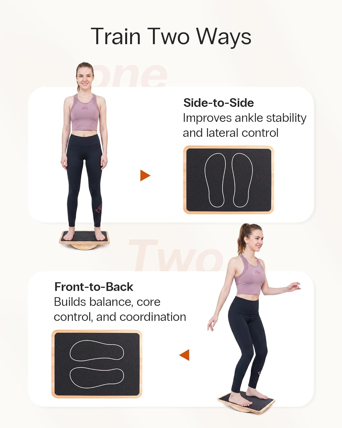 image:imageStrongTek Professional Wooden Balance Board Rocker Board Wood Standing Desk Accessory Balancing Board for Under Desk Anti Slip Roller Core Strength Stability Office Wobble BoardsStandardBasic