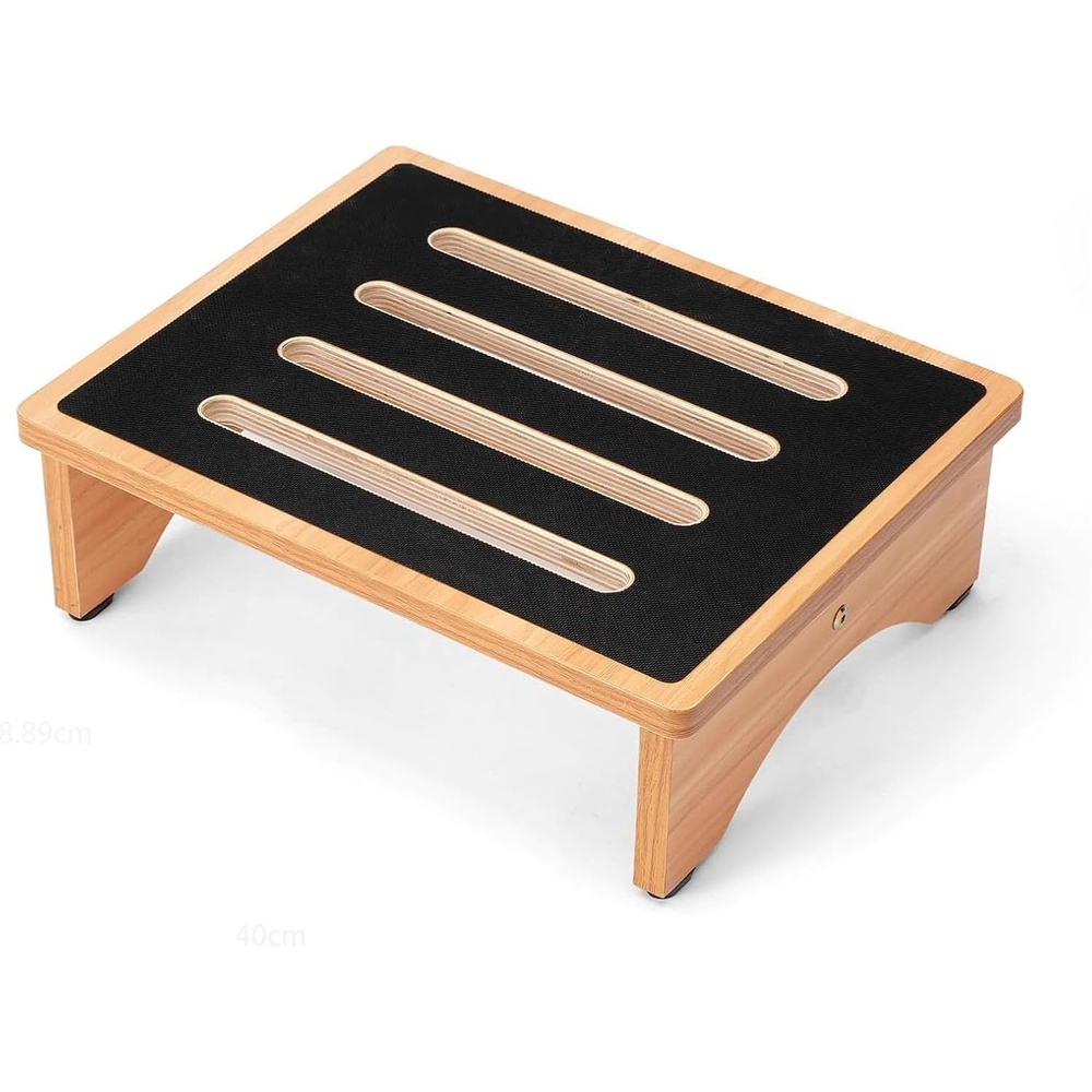 image:imageStrongTek 35 One Step Stool for Adults Sturdy Wooden Riser with NonSlip Rubber Top 440 lb Capacity No Assembly Required Portable for Kitchen Bathroom Bedside Kids amp Seniors5Natural