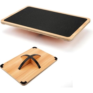 image:imageStrongTek Professional Wooden Balance Board Rocker Board Wood Standing Desk Accessory Balancing Board for Under Desk Anti Slip Roller Core Strength Stability Office Wobble BoardsExtra LargeAdvanced360 Rotation