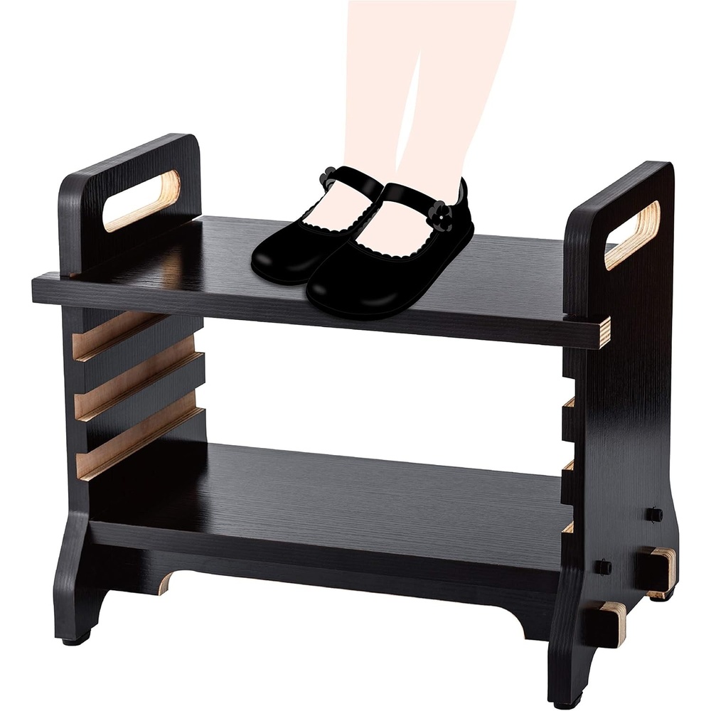 image:imageStrongTek Adjustable Piano Footrest for Kids Durable Plywood 5 Height Levels NonSlip Base Secure Foot Platform for Piano or Harp Lessons Recitals amp Daily Practice
