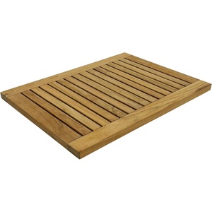 image:imageStrongTek 24 inch Teak Shower Mat WaterResistant NonSlip EasytoClean Bath Mat for Safety and Durability Ideal for Bathrooms Saunas Spas and Outdoor UseTeakslatted