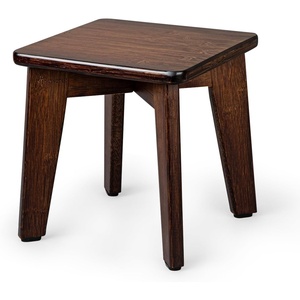 image:imageStrongTek Bamboo Step Stool for Kids and Adults Natural Material Sturdy and Versatile Short Foot Stool for Bathroom Kitchen Bedroom Compact 10inch Small Wood Stool Plant Stand BlackChocolate