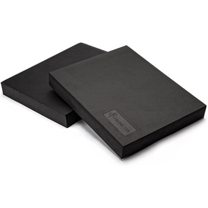 image:imageStrongTek Extra Wide Foam Balance Pad for Physical Therapy 19 X 158 X 24 HighDensity TPE Foam Pad for Exercise Enhanced Stability Core Strength NonSlip amp WaterResistant for Fitness YogaBlackSet of 2