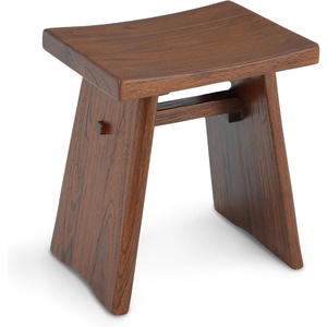 image:imageStrongTek Teak Shower Stool 18Inch Solid Teak Wood Bath Seat Bench for Bathroom Spa amp Home Ergonomic Curved Seat WaterResistant 350 lbs Capacity Stable Structure amp Smooth Finish Dark BrownDark Brown