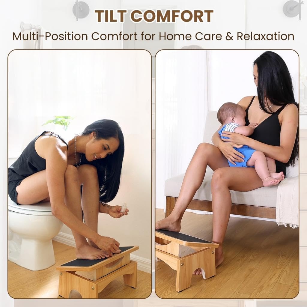 image:imageStrongTek Adjustable Foot Rest for Under Desk 3Level Adjust Incline 7 Step Stool for Kids Adults Ergonomic Foot Stool Relieves Swelling One Step Stool with NonSlip Surface for Home and Office