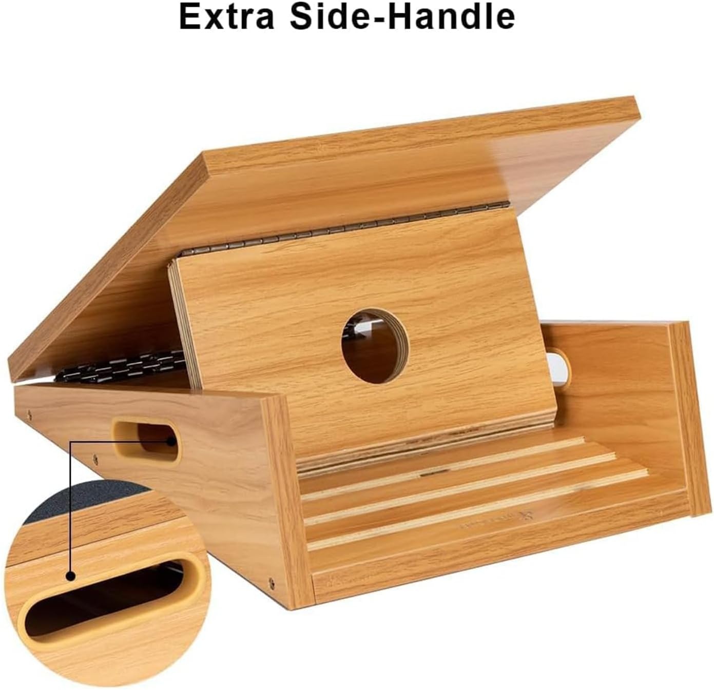 image:imageStrongTek Professional Wooden Slant Board Adjustable Incline Board and Calf Stretcher Stretch Board Extra SideHandle Design for Portability FullCoveragefullcoverage