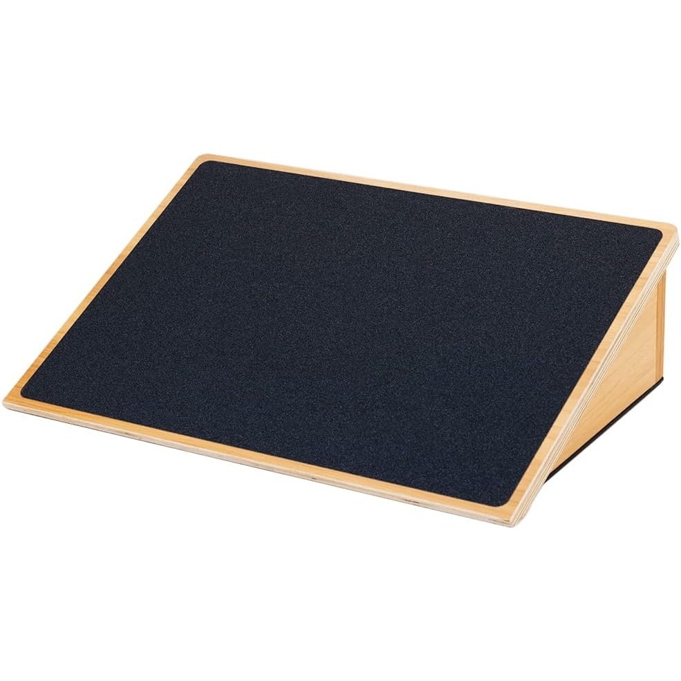 image:imageStrongTek Slant Board for Squats amp Knee Training HeavyDuty Incline Board with NonSlip Surface Fixed 25 Wooden Stretch Board 1000 Lbs Capacity25