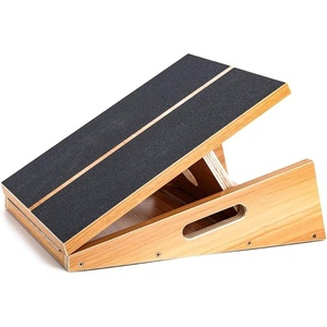 image:imageStrongTek Professional Wooden Slant Board Adjustable Incline Board and Calf Stretcher Stretch Board  Extra SideHandle Design for Portability FullCoveragefullcoverage