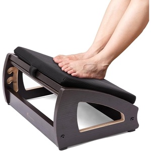 image:imageStrongTek Wood Ergonomic Footrest  4Angle Adjustable Foot Stool for Desk Office Footrest AntiSlip Foot Stand for Under Desk Enhances Posture Promotes Blood Circulation Easy Assembly EspressoEspresso