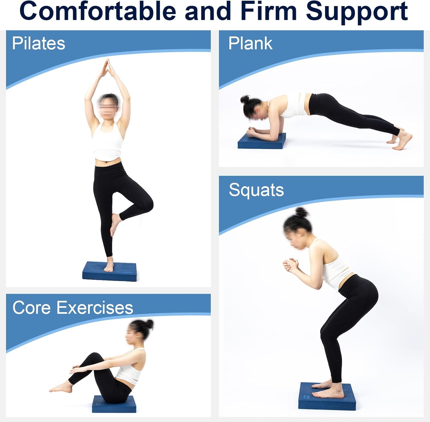 image:imageStrongTek Calf Stretch amp Balance Kit 2 Foam Pads Portable Wood Slant Board