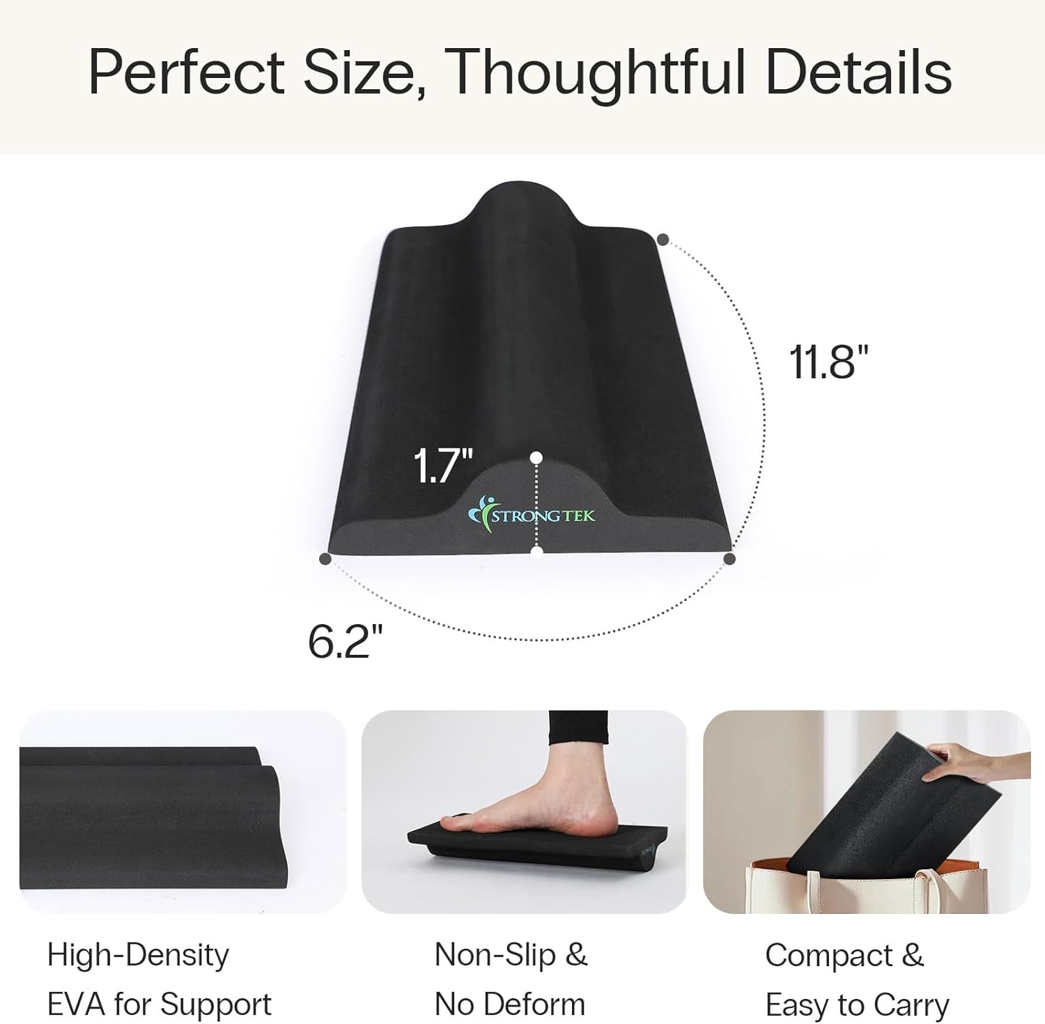 image:imageStrongTek Neck amp Foot Therapy Set Cervical Neck Wedge Plantar Fasciitis Stretcher