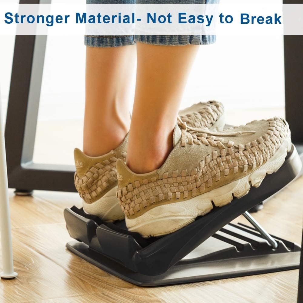 image:imageStrongTek Slant Board Set HeavyDuty Wooden Fixed 25 Incline Board amp Portable Adjustable Calf Stretch Board 2050 for Squats Flexibility and Rehab Training