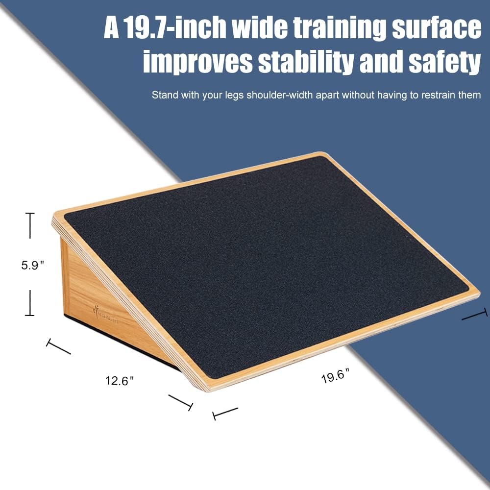 image:imageStrongTek Slant Board amp Balance Pad Set Fixed 25 Stretch Board Foam Stability Pads for Squats Rehab and Mobility Training