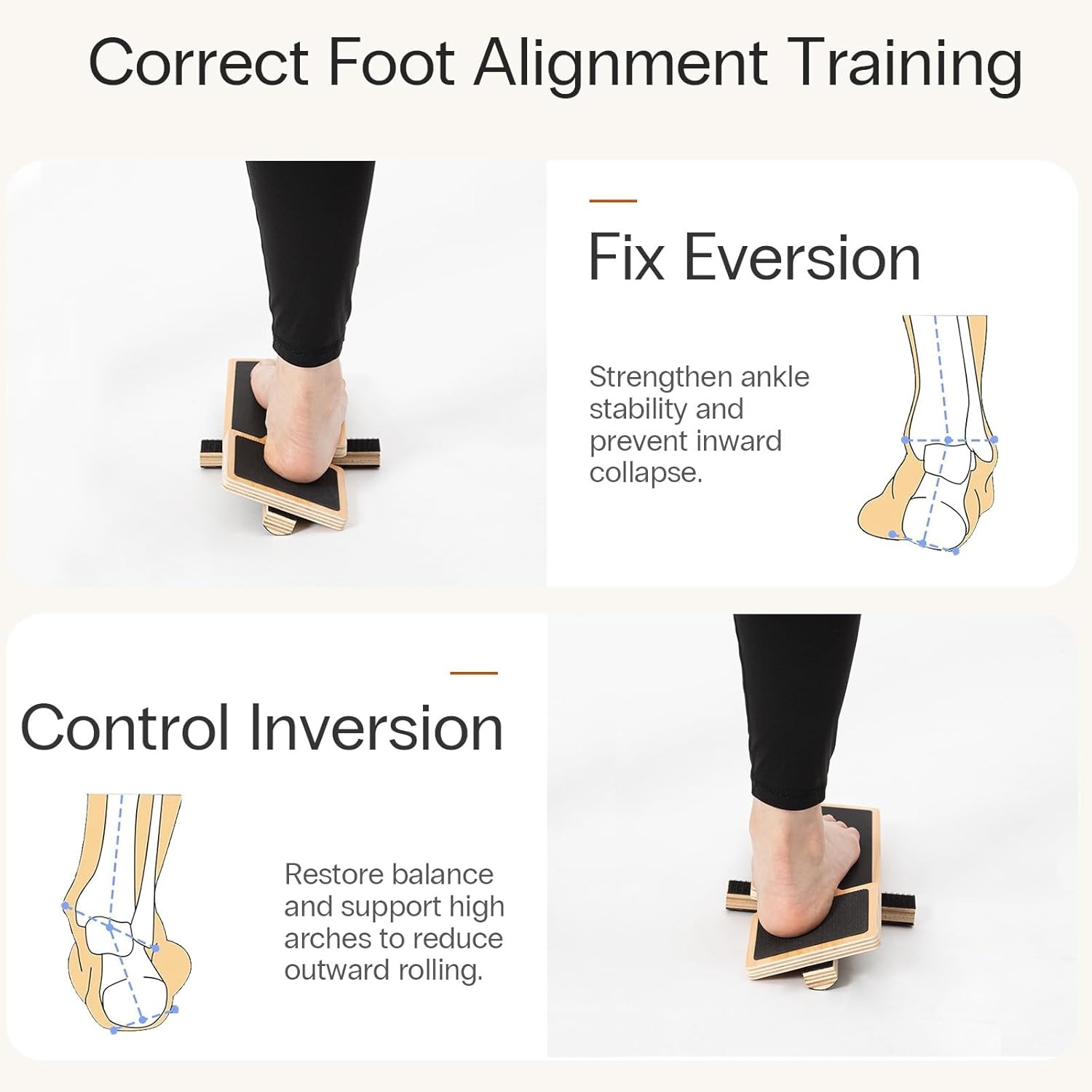 image:imageStrongTek Slant amp Balance Rehab Set Adjustable Wooden Incline Board Ankle Trainer for Stretching Mobility amp Recovery