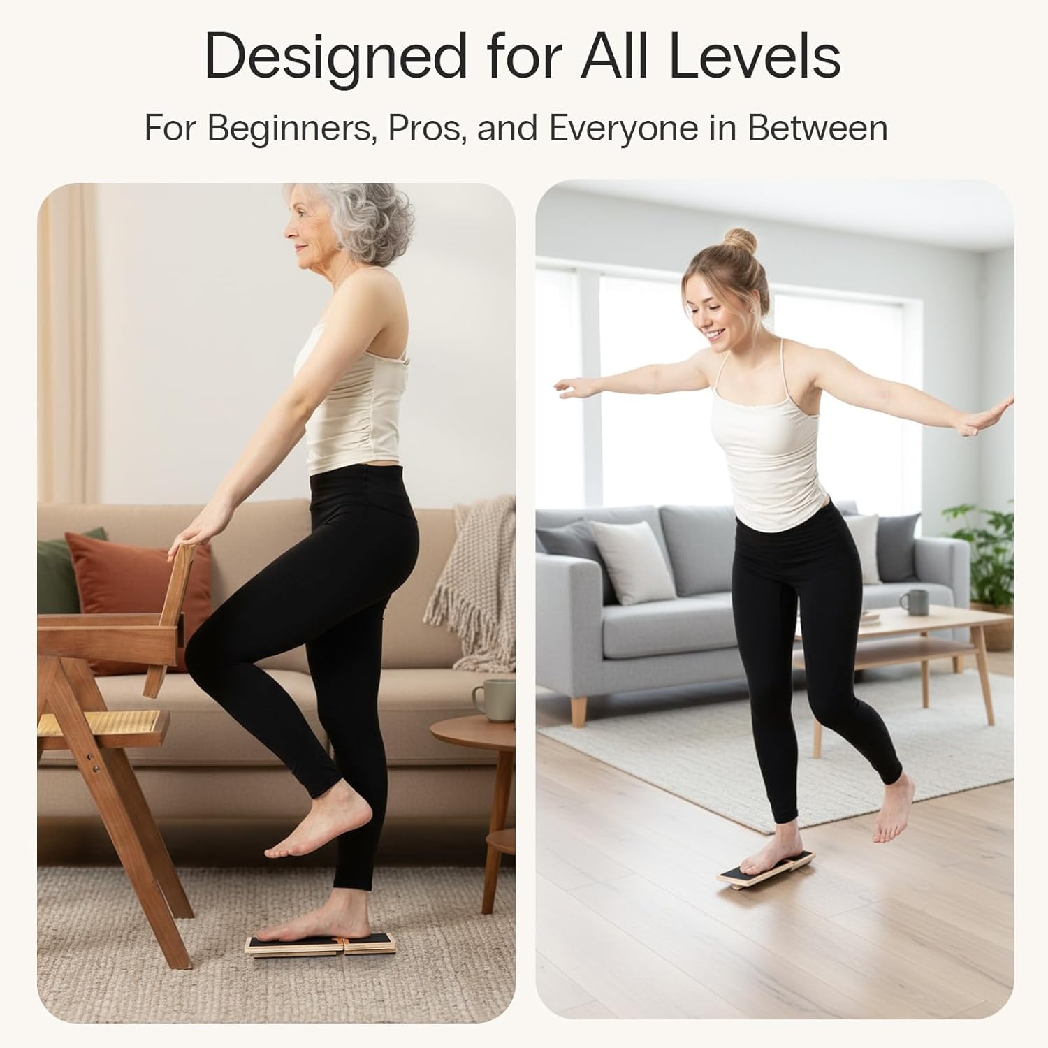 image:imageStrongTek Slant amp Balance Rehab Set Adjustable Wooden Incline Board Ankle Trainer for Stretching Mobility amp Recovery