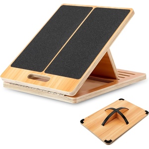 image:imageStrongTek Professional Wooden Balance and Adjustable Slant Board Set  Ideal for Core Strength Stability and Flexibility Training