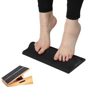 image:imageStrongTek Slant Board and Plantar Fasciitis Stretcher Set  Adjustable Wooden Incline Board amp HighDensity Foam Foot Relief Pad