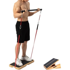 image:imageStrongTek Wooden Slant Board  Bamboo Resistance Training Board  Adjustable Stretch amp FullBody Strength Training Bundle