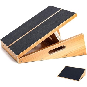 image:imageStrongTek Wooden Slant Board Set  HeavyDuty 25 Fixed Incline Board amp Adjustable Incline Calf Stretch Board for Squats Ankle Rehab and Flexibility Training