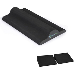 image:imageStrongTek XL Yoga Wedge amp Foot Stretcher Set  ExtraLarge Foam Incline Blocks  Plantar Fasciitis Relief Stretcher